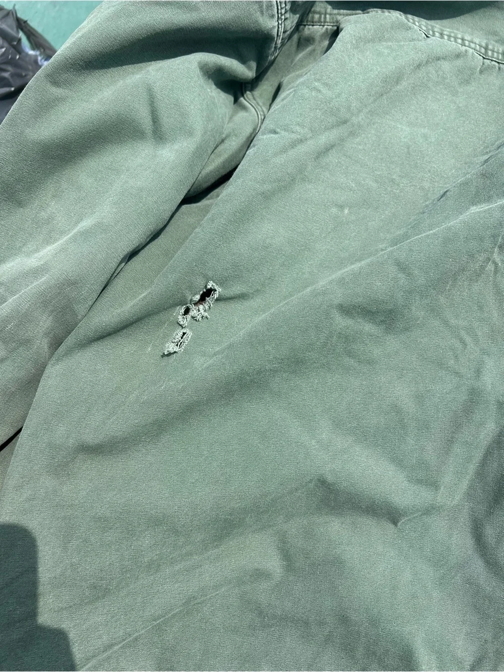 Puritan Olive Green Jacket with Camouflage Fleece Lining